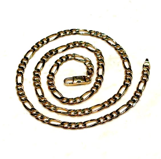 Collana Chini Uomo Catename in Oro giallo 3+1 50CM OV 25,50 G - 3+1 50CM OV 25,50 G